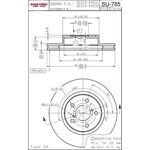 Order EUROROTORS - SU785 - Disc Brake Rotor For Your Vehicle