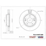 Order Front Disc Brake Rotor by ULTRA - HY388 For Your Vehicle