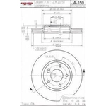 Order Front Disc Brake Rotor by ULTRA - JA159 For Your Vehicle
