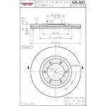Order Front Disc Brake Rotor by ULTRA - MA842 For Your Vehicle
