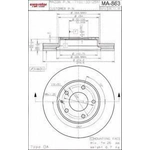 Order Front Disc Brake Rotor by ULTRA - MA863 For Your Vehicle