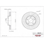 Order Front Disc Brake Rotor by ULTRA - MA876 For Your Vehicle