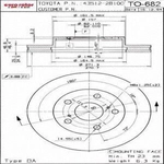 Order Front Disc Brake Rotor by ULTRA - TO682 For Your Vehicle