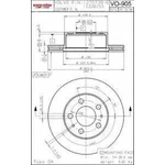 Order Front Disc Brake Rotor by ULTRA - VO905 For Your Vehicle