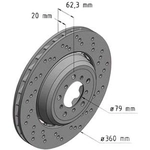 Order Disque de frein � disque avant by ZIMMERMANN - 150.3458.70 For Your Vehicle