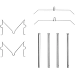 Order DYNAMIC FRICTION COMPANY - 340-74015 - Disc Brake Hardware Kit For Your Vehicle