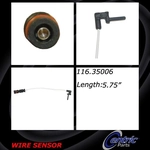 Order Front Disc Pad Sensor Wire by CENTRIC PARTS - 116.35006 For Your Vehicle