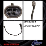 Order Front Disc Pad Sensor Wire by CENTRIC PARTS - 116.62003 For Your Vehicle