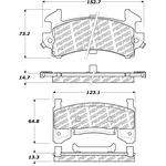 Order Front Disc Pads by CENTRIC PARTS - 500.01540 For Your Vehicle