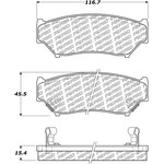 Order Front Disc Pads by CENTRIC PARTS - 500.05560 For Your Vehicle