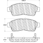 Order Front Disc Pads by CENTRIC PARTS - 500.05620 For Your Vehicle