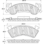 Order Front Disc Pads by CENTRIC PARTS - 500.06140 For Your Vehicle