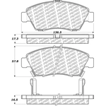 Order Front Disc Pads by CENTRIC PARTS - 500.06211 For Your Vehicle