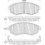 Order Front Disc Pads by CENTRIC PARTS - 500.07001 For Your Vehicle