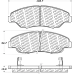 Order Front Disc Pads by CENTRIC PARTS - 500.07740 For Your Vehicle