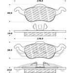 Order Front Disc Pads by CENTRIC PARTS - 500.08160 For Your Vehicle