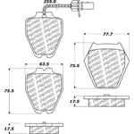 Order Front Disc Pads by CENTRIC PARTS - 500.08390 For Your Vehicle