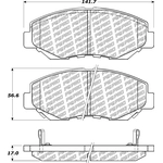 Order Front Disc Pads by CENTRIC PARTS - 500.09142 For Your Vehicle
