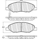 Order Front Disc Pads by CENTRIC PARTS - 500.13450 For Your Vehicle