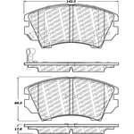 Order Front Disc Pads by CENTRIC PARTS - 500.14040 For Your Vehicle