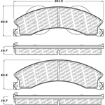 Order Front Disc Pads by CENTRIC PARTS - 500.14110 For Your Vehicle