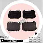 Order Front Disc Pads by ZIMMERMANN - 22061.185.1 For Your Vehicle