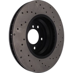Order Front Drilled Rotor by CENTRIC PARTS - 128.34093R For Your Vehicle