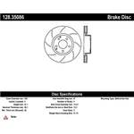 Order Front Drilled Rotor by CENTRIC PARTS - 128.35086 For Your Vehicle