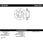 Order Front Drilled Rotor by CENTRIC PARTS - 128.35109 For Your Vehicle