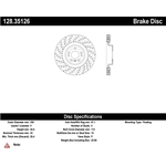Order Front Drilled Rotor by CENTRIC PARTS - 128.35126 For Your Vehicle