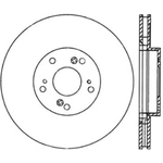 Order Front Drilled Rotor by CENTRIC PARTS - 128.40057R For Your Vehicle