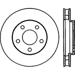 Order Front Drilled Rotor by CENTRIC PARTS - 128.62057L For Your Vehicle