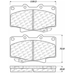 Order Plaquette de frein haute performance avant by CENTRIC PARTS - 306.05020 For Your Vehicle