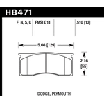 Order Front High Performance Pads by HAWK PERFORMANCE - HB471F.510 For Your Vehicle