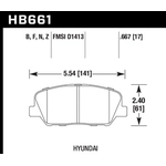 Order Plaquette de frein haute performance avant de HAWK PERFORMANCE - HB661F.667 For Your Vehicle