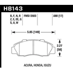 Order Front High Performance Pads by HAWK PERFORMANCE - HB143F.680 For Your Vehicle