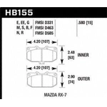 Order Front High Performance Pads by HAWK PERFORMANCE - HB155F.580 For Your Vehicle