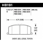Order Front High Performance Pads by HAWK PERFORMANCE - HB191N.590 For Your Vehicle