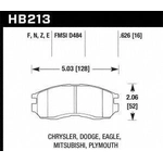 Order Front High Performance Pads by HAWK PERFORMANCE - HB213N.626 For Your Vehicle