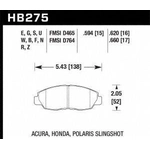 Order Front High Performance Pads by HAWK PERFORMANCE - HB275N.620 For Your Vehicle