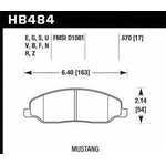 Order Front High Performance Pads by HAWK PERFORMANCE - HB484B.670 For Your Vehicle