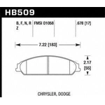 Order Front High Performance Pads by HAWK PERFORMANCE - HB509B.678 For Your Vehicle