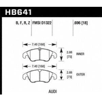 Order Front High Performance Pads by HAWK PERFORMANCE - HB641B.696 For Your Vehicle