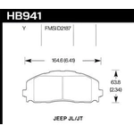 Order Plaquette de frein haute performance avant par HAWK PERFORMANCE - HB941Y.712 For Your Vehicle