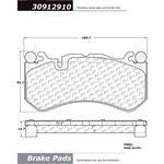 Order Plaquette de frein haute performance avant de STOPTECH - 309.12910 For Your Vehicle