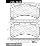 Order Front High Performance Pads by STOPTECH - 309.13650 For Your Vehicle