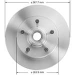 Order BENDIX GLOBAL - PRT1067 - Disc Brake Rotor and Hub Assembly For Your Vehicle