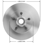 Order BENDIX GLOBAL - PRT1264 - Disc Brake Rotor and Hub Assembly For Your Vehicle