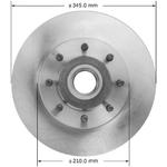 Order BENDIX GLOBAL - PRT5915 - Disc Brake Rotor and Hub Assembly For Your Vehicle