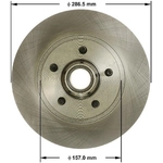 Order BENDIX GLOBAL - PRT6051 - Disc Brake Rotor and Hub Assembly For Your Vehicle